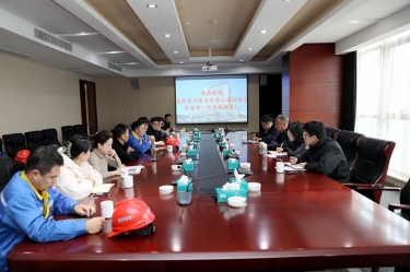 浙江省经信厅机关党委二级巡视员孙自强一行莅临CA88纸业开展岁末年初安全生产督导