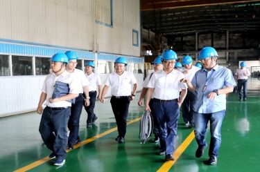 2020年9月8日,时任商务部亚洲司副司长杨伟群、马来西亚驻华使馆公使施志光莅临CA88纸业对马来西亚项目进行调研